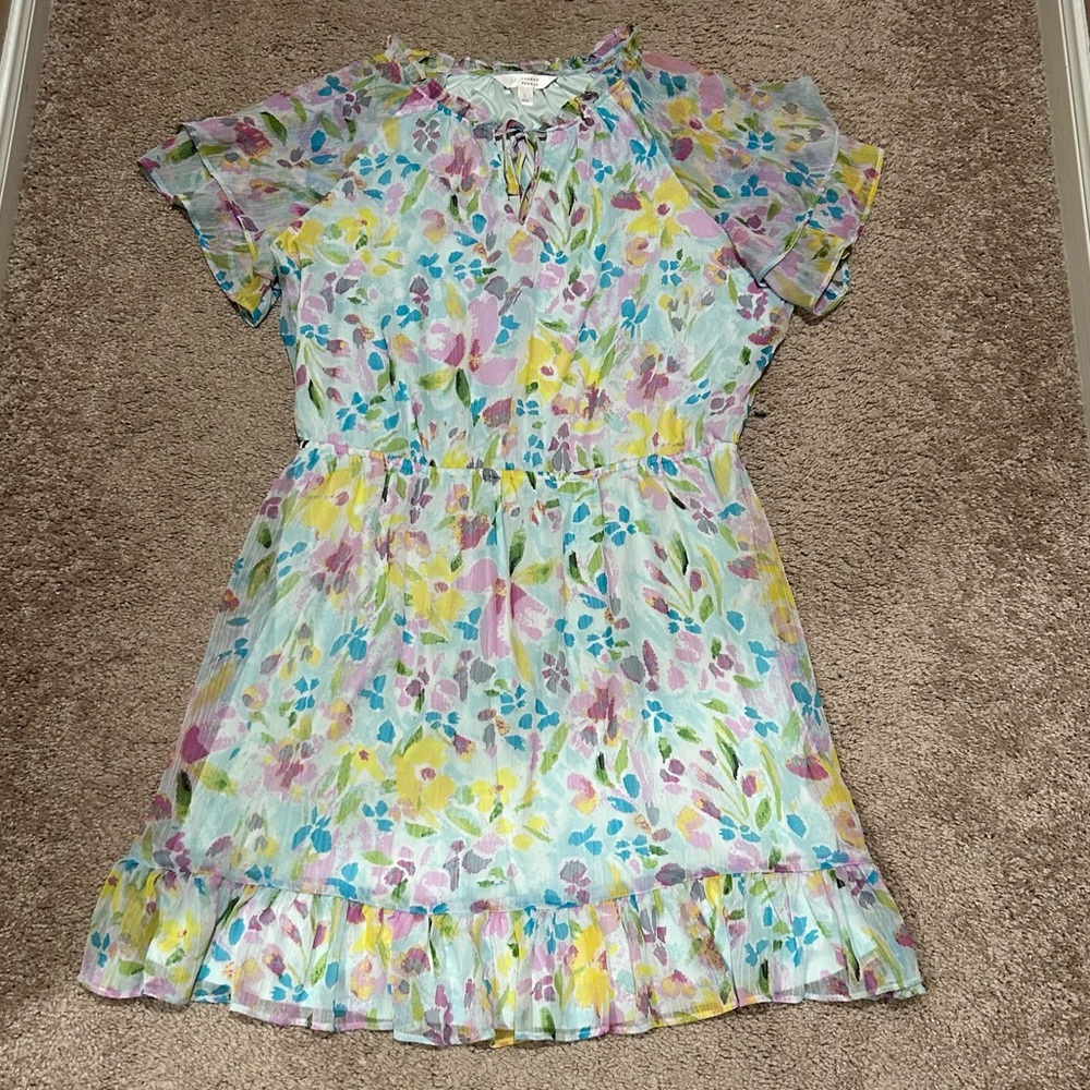LC Lauren Conrad Floral Mini Dress - Pink, Yellow, Blue
